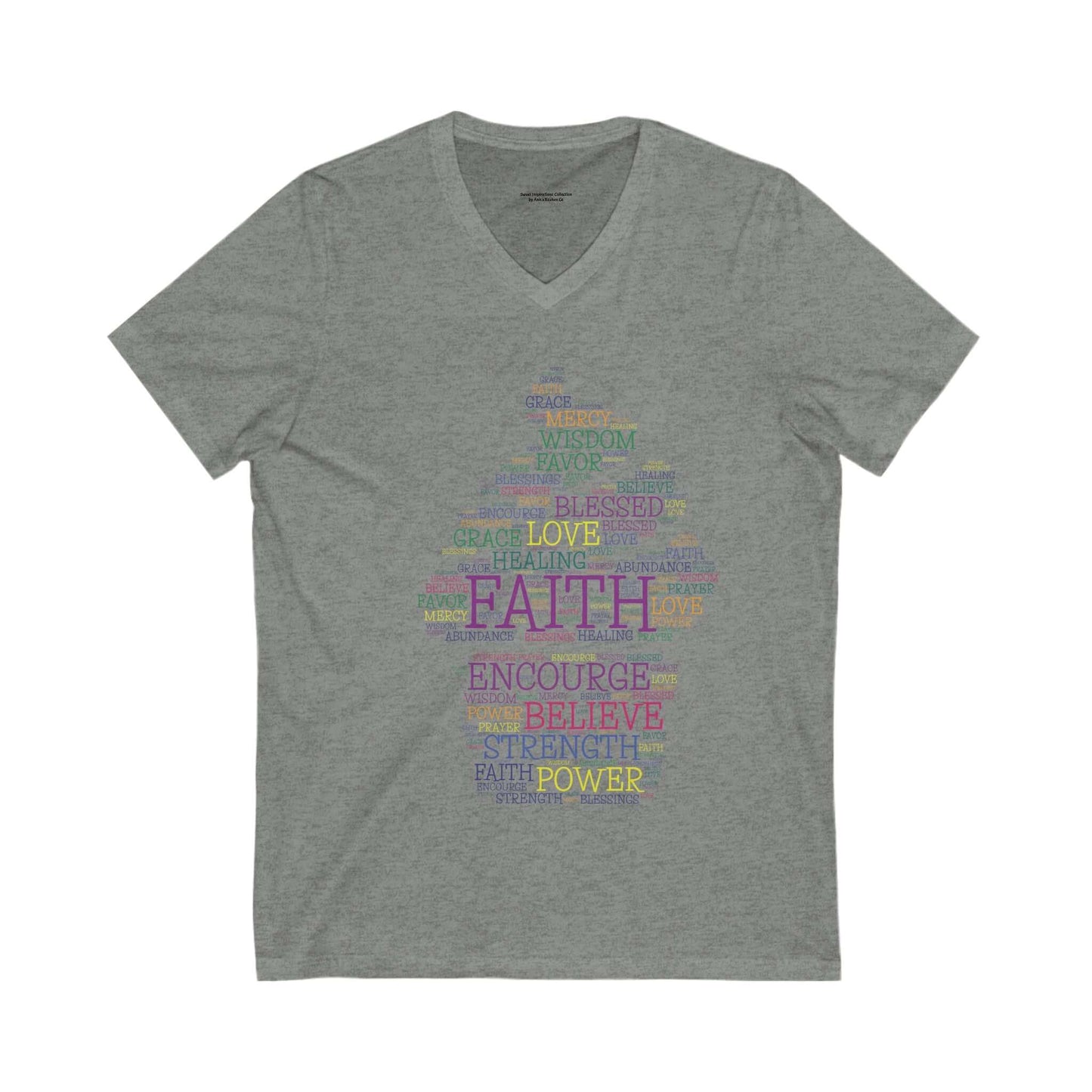 Faith-Inspired V-Neck Tee - Sweet Inspirations Collection by Anita's Kitchen Co - Anita's Kitchen Co