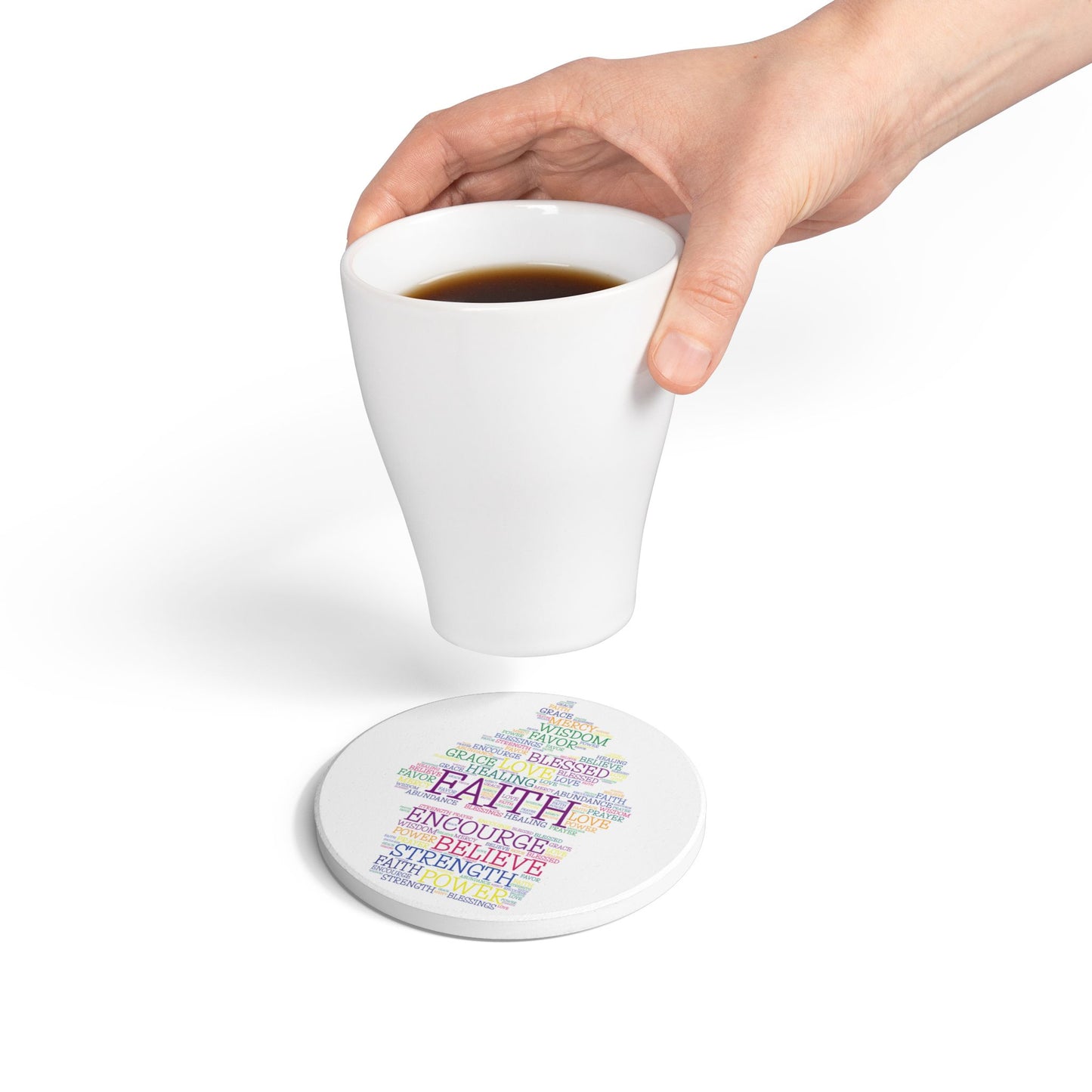 Inspirational Faith Coaster - Sweet Inspiration Collection by Anita's Kitchen Co - Anita's Kitchen Co