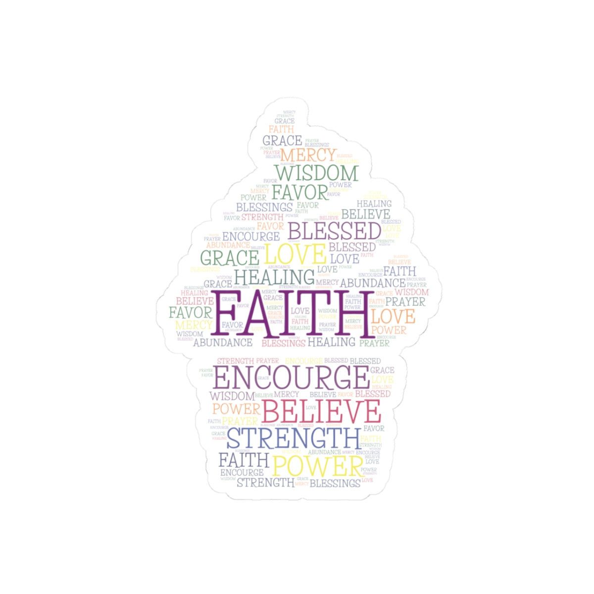 Faith Kiss-Cut Stickers - Sweet Inspiration Collection by Anita's Kitchen Co - Anita's Kitchen Co