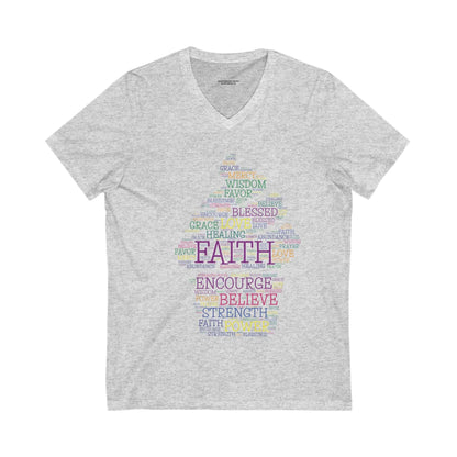 Faith-Inspired V-Neck Tee - Sweet Inspirations Collection by Anita's Kitchen Co - Anita's Kitchen Co