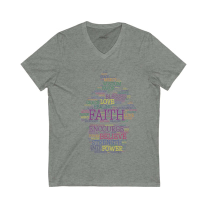 Faith-Inspired V-Neck Tee - Sweet Inspirations Collection by Anita's Kitchen Co - Anita's Kitchen Co