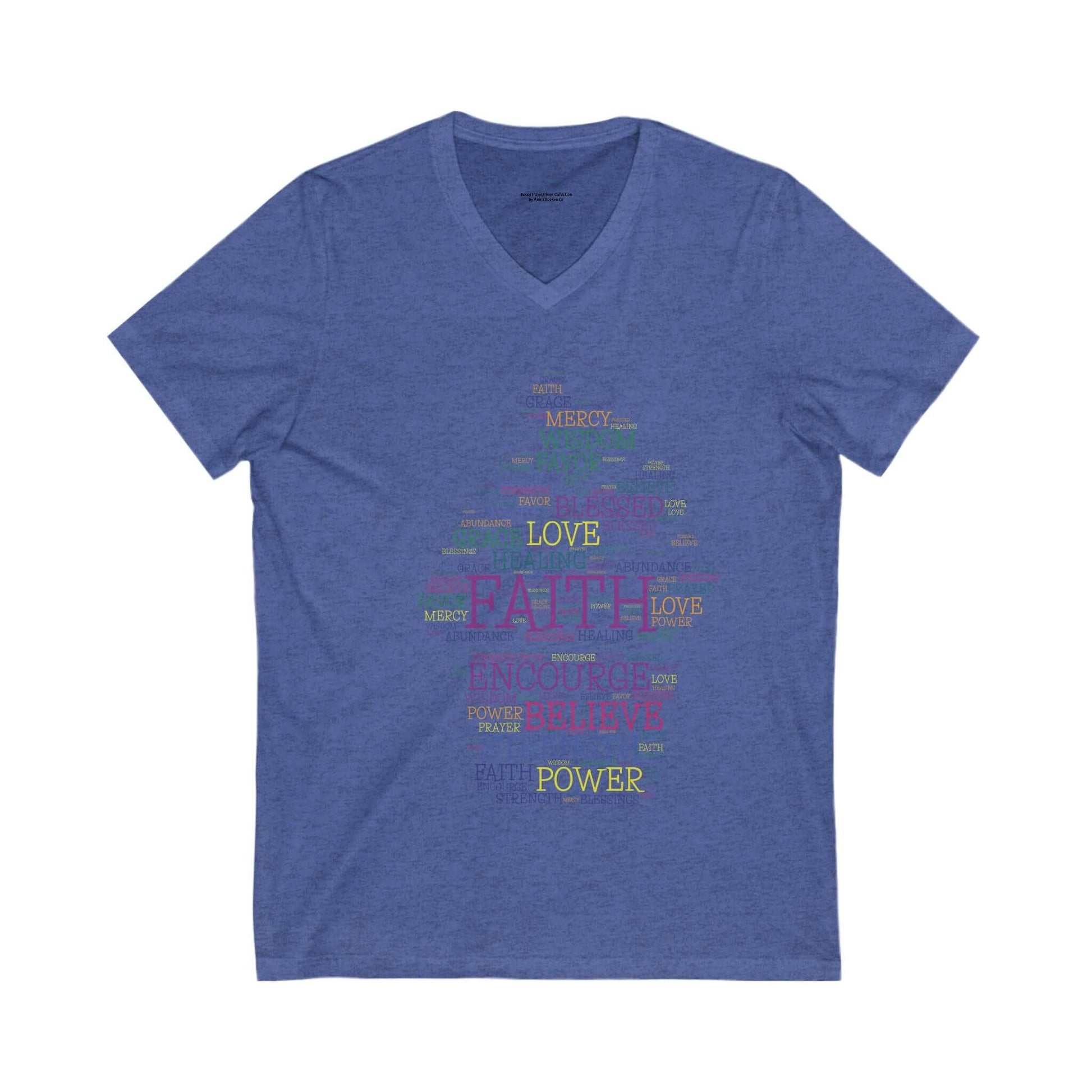 Faith-Inspired V-Neck Tee - Sweet Inspirations Collection by Anita's Kitchen Co - Anita's Kitchen Co
