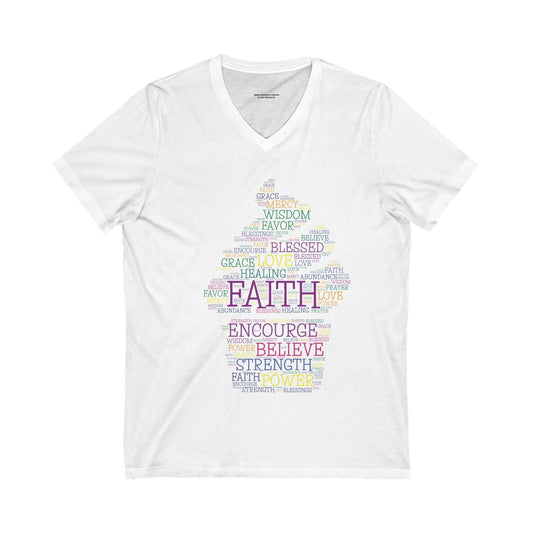 Faith-Inspired V-Neck Tee - Sweet Inspirations Collection by Anita's Kitchen Co - Anita's Kitchen Co
