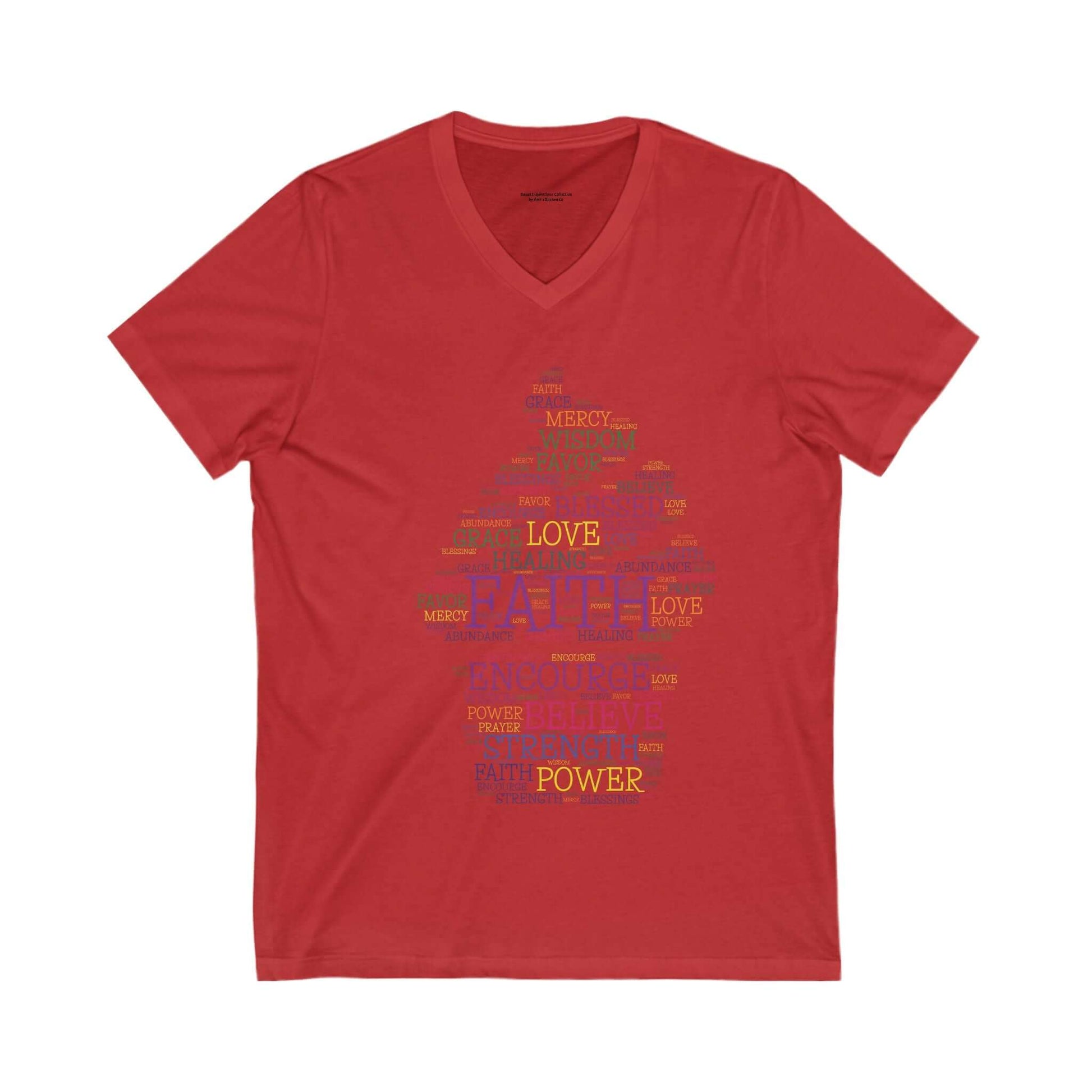 Faith-Inspired V-Neck Tee - Sweet Inspirations Collection by Anita's Kitchen Co - Anita's Kitchen Co