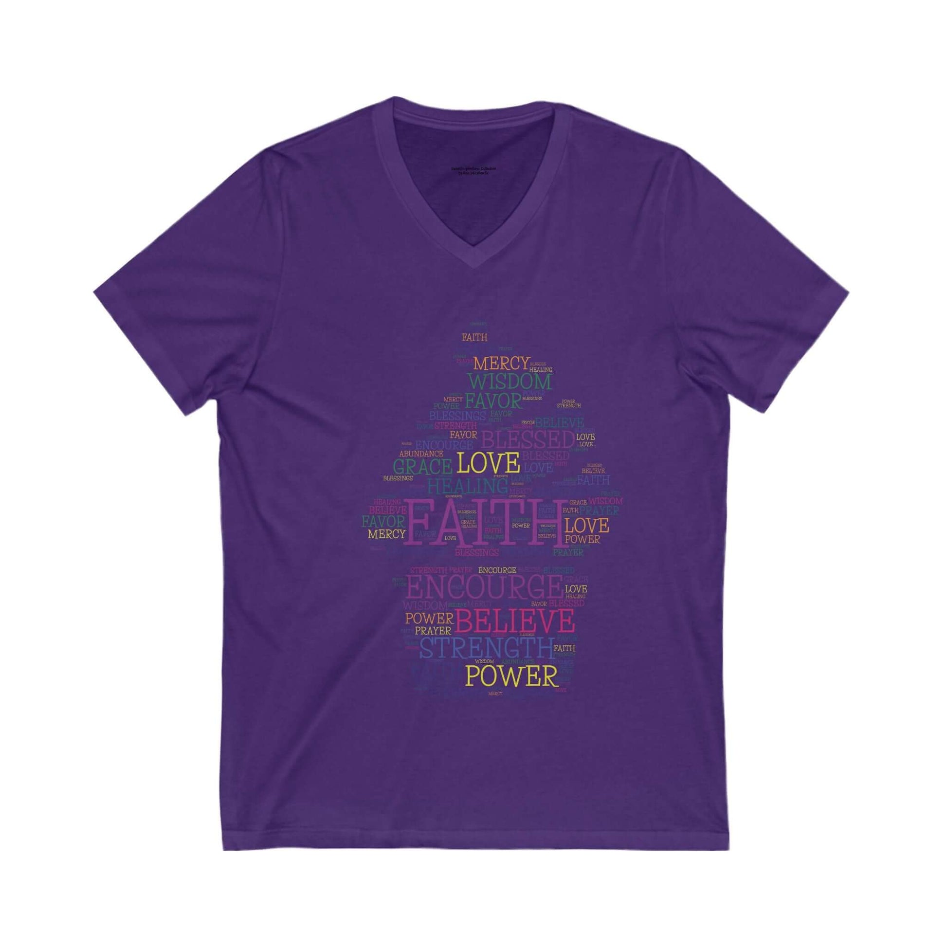 Faith-Inspired V-Neck Tee - Sweet Inspirations Collection by Anita's Kitchen Co - Anita's Kitchen Co