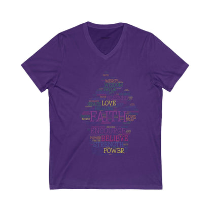 Faith-Inspired V-Neck Tee - Sweet Inspirations Collection by Anita's Kitchen Co - Anita's Kitchen Co