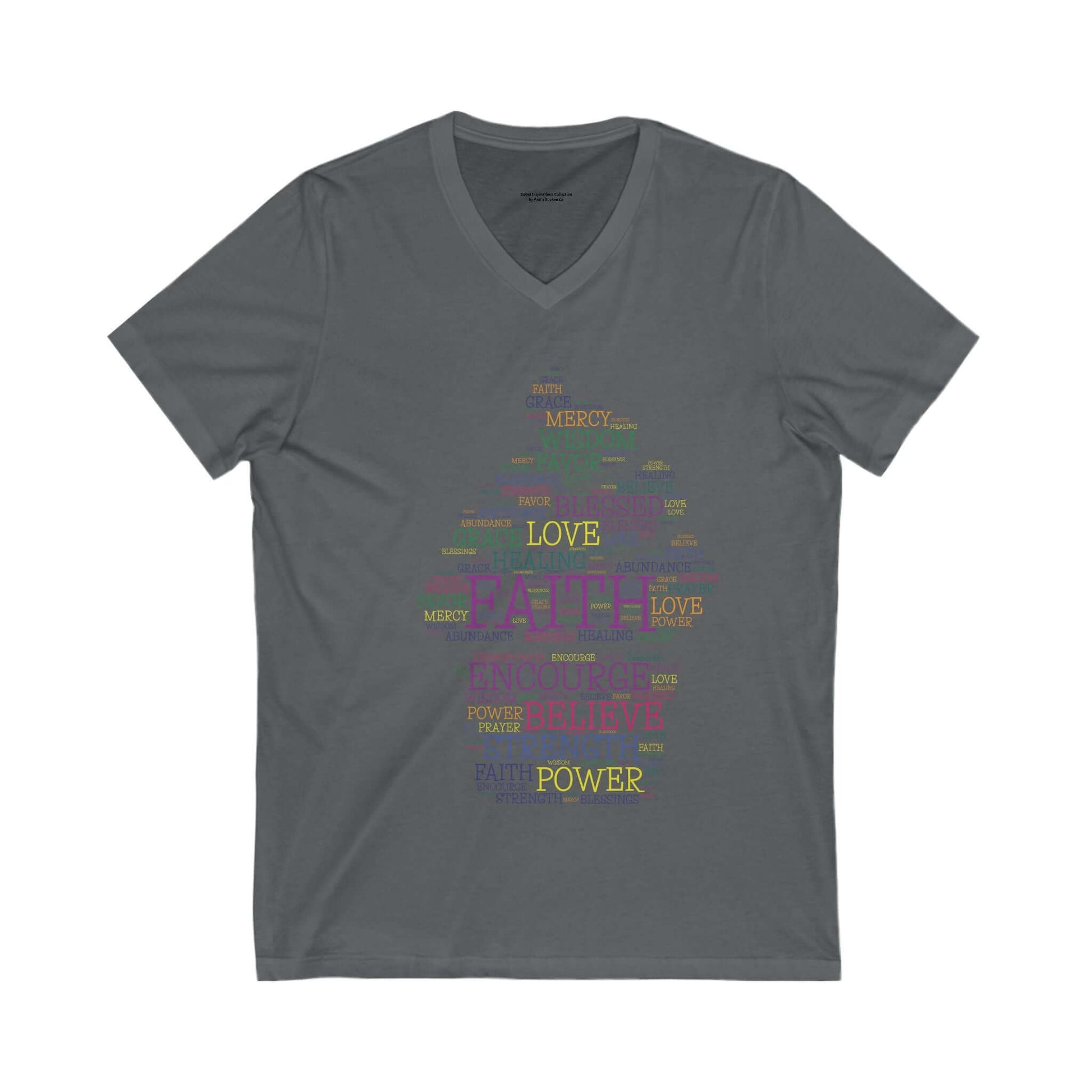 Faith-Inspired V-Neck Tee - Sweet Inspirations Collection by Anita's Kitchen Co - Anita's Kitchen Co