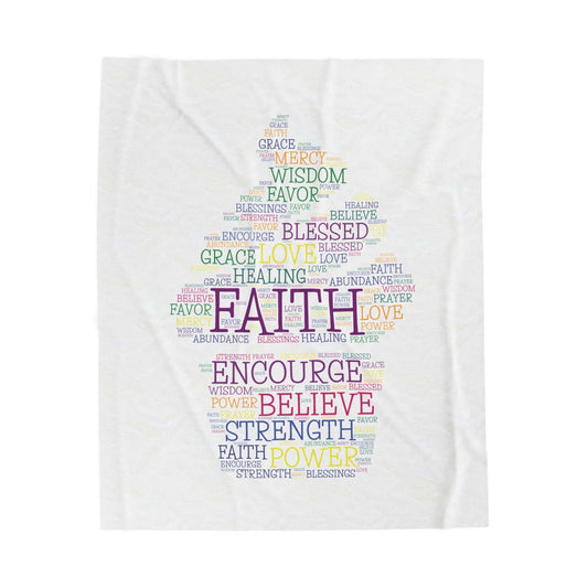 Inspirational Velveteen Plush Blanket - Sweet Inspiration Collection by Anita's Kitchen Co