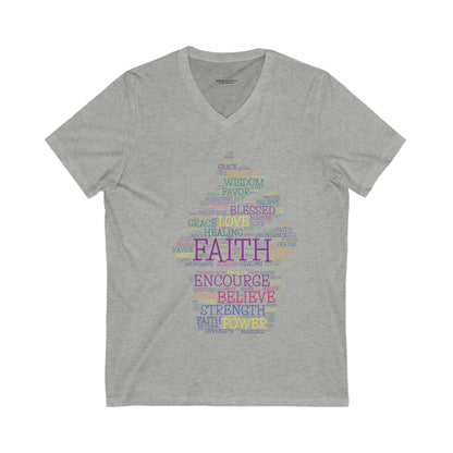 Faith-Inspired V-Neck Tee - Sweet Inspirations Collection by Anita's Kitchen Co - Anita's Kitchen Co
